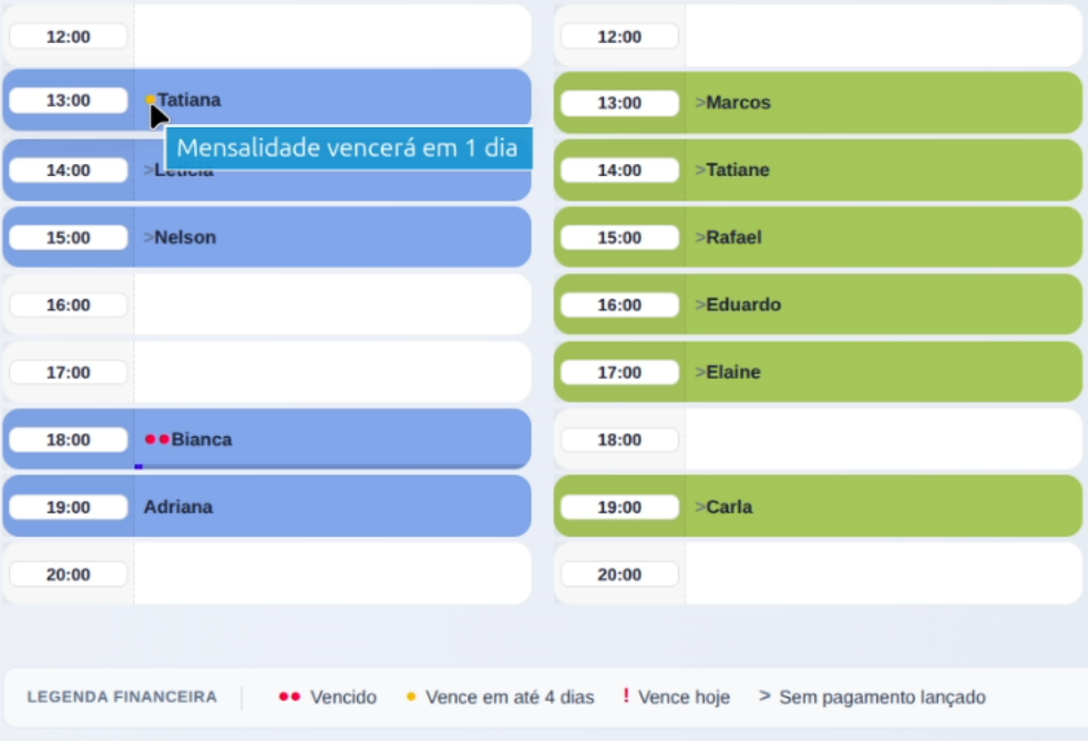 Ficha do aluno completa