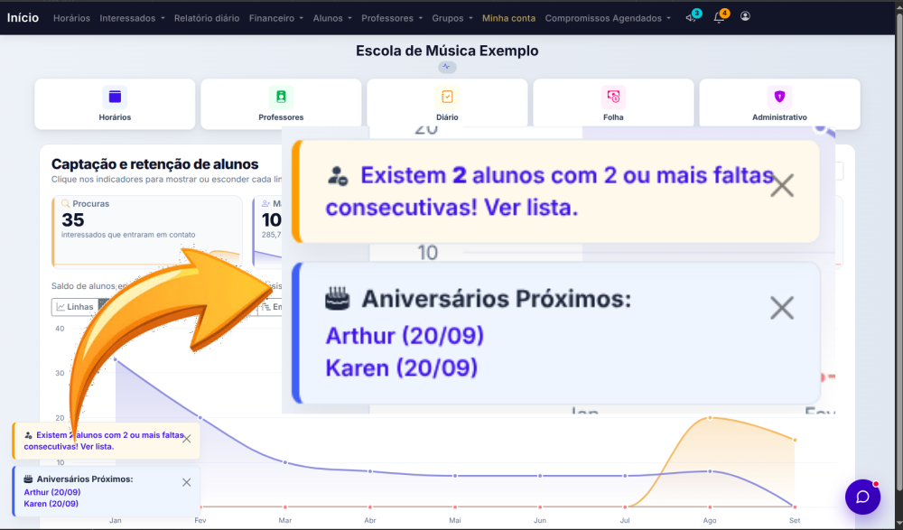 Ficha do aluno completa
