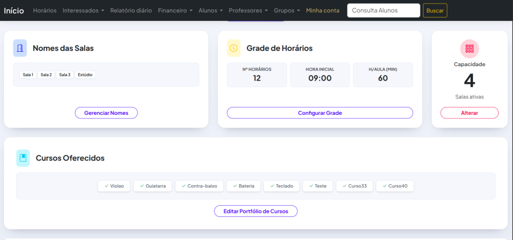 Ficha do aluno completa